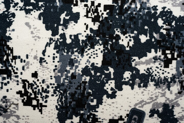 Fabric texture. Camouflage. The background is made of protective camouflage fabric. Material for sewing military clothing