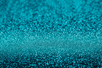 turquoise glitter silver glitter, place for text. Can be used as a background