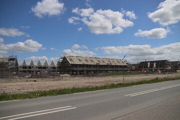 construction of houses in area called Triangel