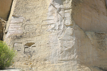 El Morro National Monument famous for the historic inscriptions, New Mexico, USA