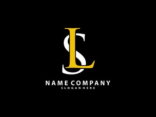 LS SL logo concept, LS modern luxury logo icon. vector 