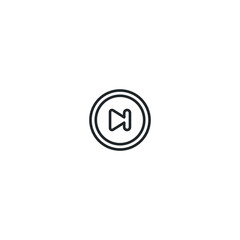 Forward button - outline icon 