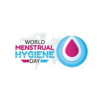 Vector Graphic Of World Menstrual Hygiene Day Good For World Menstrual Hygiene Day Celebration. Flat Design. Flyer Design.flat Illustration.