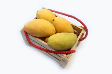 Tropical fresh yellow mangoes