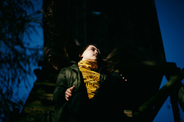 Girl in Coronavirus pandemic