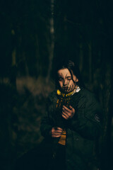 Girl in Coronavirus pandemic