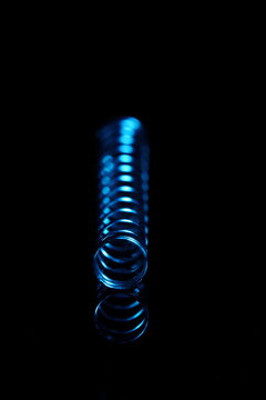 Pen spring in macro photography