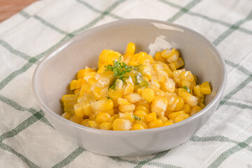 honey basil garlic butter corn