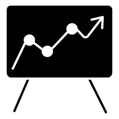 A glyph design, icon of graphical presentation