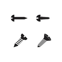 screw nail vector