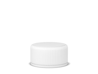 Blank plastic bottle cap