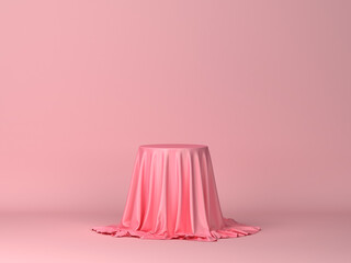 Cylinder covered with piece of cloth