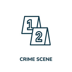 crime scene icon vector sign symbol. Simple element illustration. crime scene icon concept symbol design. Can be used for web and mobile.