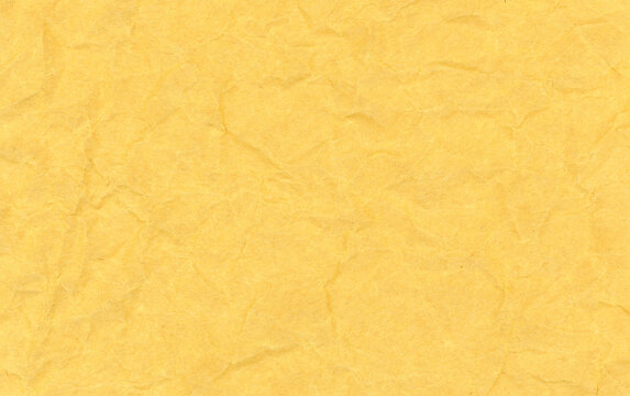 crumpled vintage yellow old blank paper texture