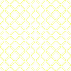 Fototapeta premium Simple seamless pattern made with lines, X cross geometric pattern, shapes with orange color, white background