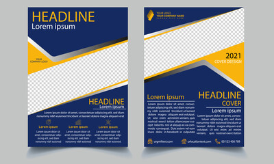 Abstract brochure design for business, education, presentation, advertisement. Vector illustration.