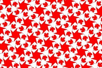Simple geometric pattern in the colors of the national flag of Canada