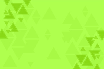 Abstract background, green pattern, symmetrical geometric shapes, vector triangles background, geometry template, banner or layout 