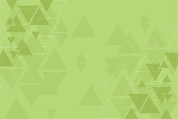 Abstract background, green pattern, symmetrical geometric shapes, vector triangles background, geometry template, banner or layout 