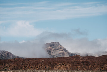 scenic photo in national park at Teide volcano in Tenerife, Spain Europe