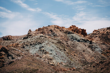 scenic photo in national park at Teide volcano in Tenerife, Spain Europe