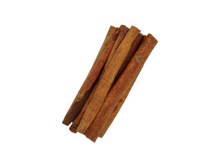 Cinnamon sticks isolated on white