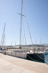 Fototapeta premium Ships in the port of Rethymnon.Krete