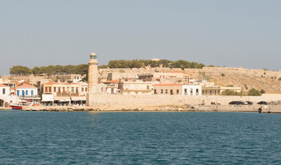 Fototapeta na wymiar View of Fortezz's fortress.Rethymno. Island of Crete