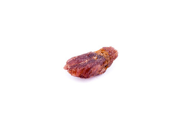 Macro mineral stone Spinel on white background