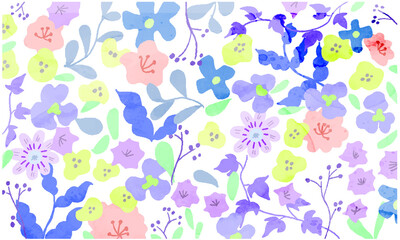 Modern Scandinavian floral background