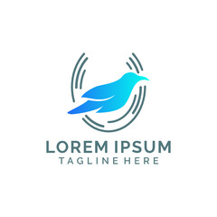 Bowerbird Architect's simple minimalist modern logo design