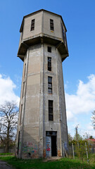 A railway water tower made of reinforced concrete, known as the water tower, was erected at the Mexican district of Starosielce in the city of Białystok in Podlasie, Poland.