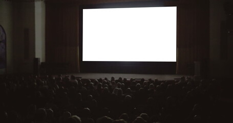 People enjoying the film in cinema