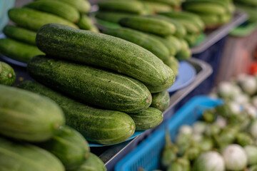 Seasonal vegetables sold in fresh markets in northern Thailand.