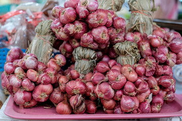 Seasonal vegetables sold in fresh markets in northern Thailand.