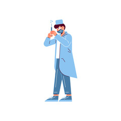 Doctor With Syringe Composition