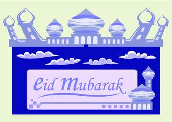 mosque vector illustration for moslem holiday