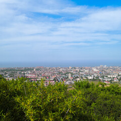 View of Makhachkala from mount Tarkitau