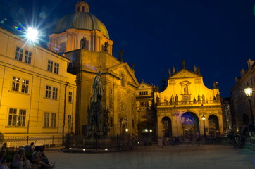 Prague old city, Сrusader square