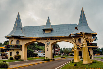 entrance portico of the city