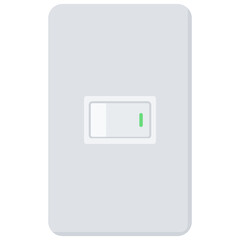 Simple Electric Light Switch Vector Icon