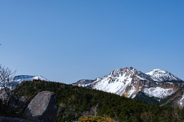 Fototapeta na wymiar 北八ヶ岳にゅうからの景色