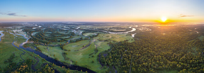 River Prypiac' in National park Prypiacki, Belarus