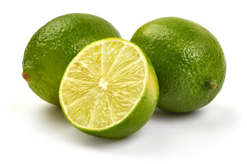 Fresh Lime, isolated on white background