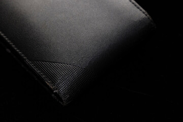 Close up of wallet texture