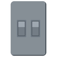 Simple Electric Light Switch Vector Icon