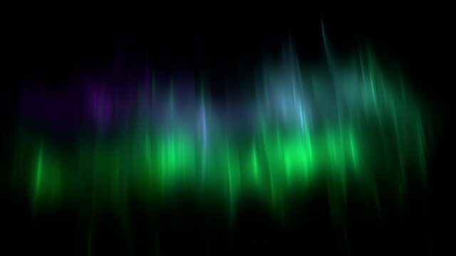 Aurora Borealis / Northern Lights On Black Background. High Quality Footage intended for digital composition, ProRes codec 25 FPS.