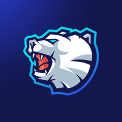 Bear Mascot Logo Design Vector Illustration for Sports Team