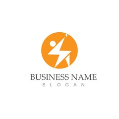 flash thunderbolt logo template