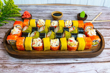 sushi set raw sushi photo food photo